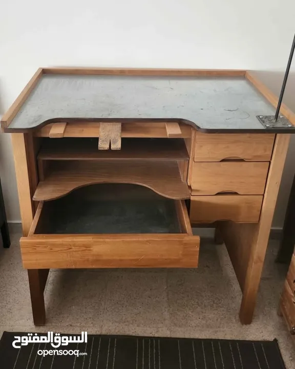 Jewelry Making bench/ desk for jewelers  مكتب صنع المجوهرات للصائغين