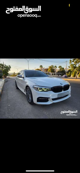 بي ام دبليو موديل 530e موديل 2019 كيت M لون ابيض فل كامل فحص كامل