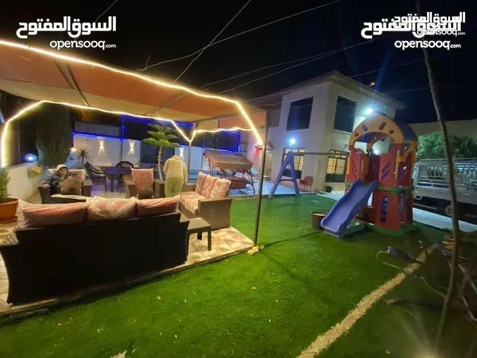 شاليه فاخر اطلالة رائعه جرش سعر مغري