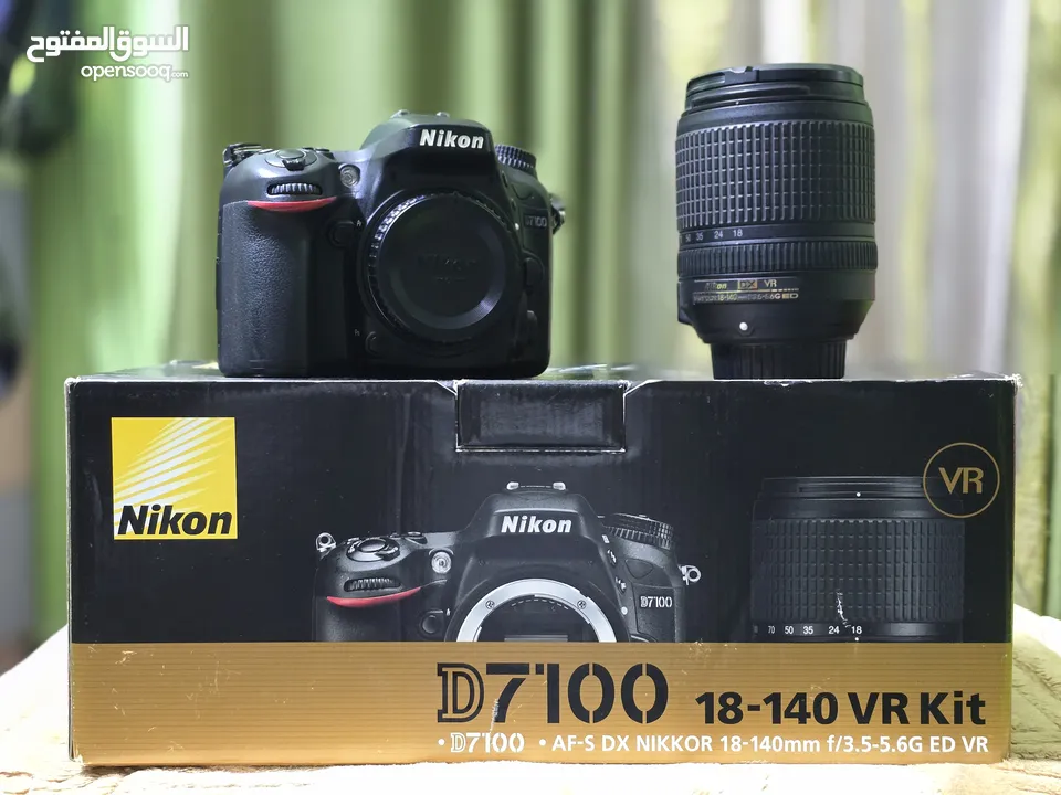 كاميرا نيكون NIKON D7100 مع عدسة 18-140 ملم للبيع  مع عدسة 50 ملم  للبيع بشكل منفصل "اقرأ بتمعن"