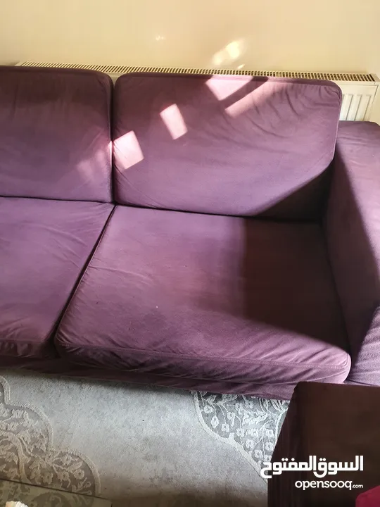 طقم كنب لون موف