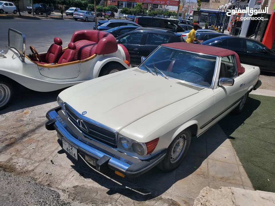سيارات اعراس . مكتب سيارات اعراس مرسيدس SL380 كلاسيك للايجار اعراس تصوير vintage classic old cars
