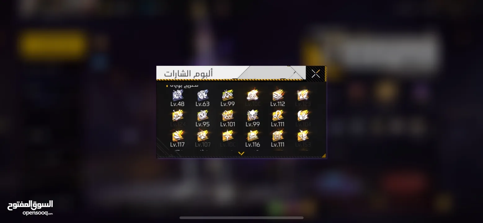حساب قوي فيه كثير شغلات وكثير حاضنات من اسلحه ولبس وفيه بلوزة الفير باس 12 والله يبارك لصاحب النصيب