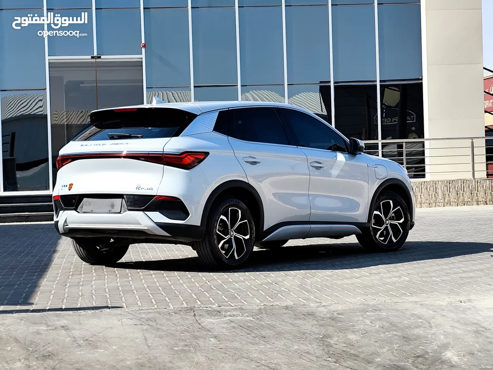 تم وصول BYD YUAN PLUS البطارية الكبيرة فحص كامل لون سلفر مميز بي واي دي يوان بلس عداد قليل