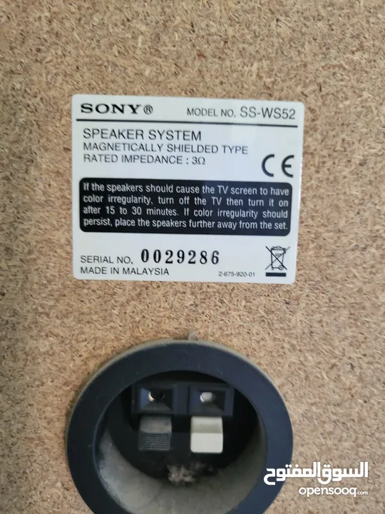 جهاز DVD SONY  مع SUB واربع سماعات للتوزيع  Home cinema