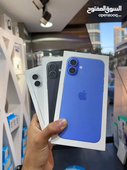 ‏iPhone 16 plus 256GB   ‏NEW NO AVTIVE  جديد بالكرتونة كفالة شرق اوسط