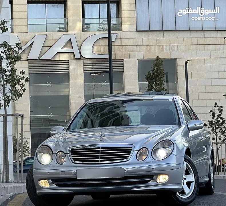 مرسيدس E200 2006 لون سلفر مميزه فحص كامل كرت ابيض فل الفل وارد غرغور افنجادر اصلي