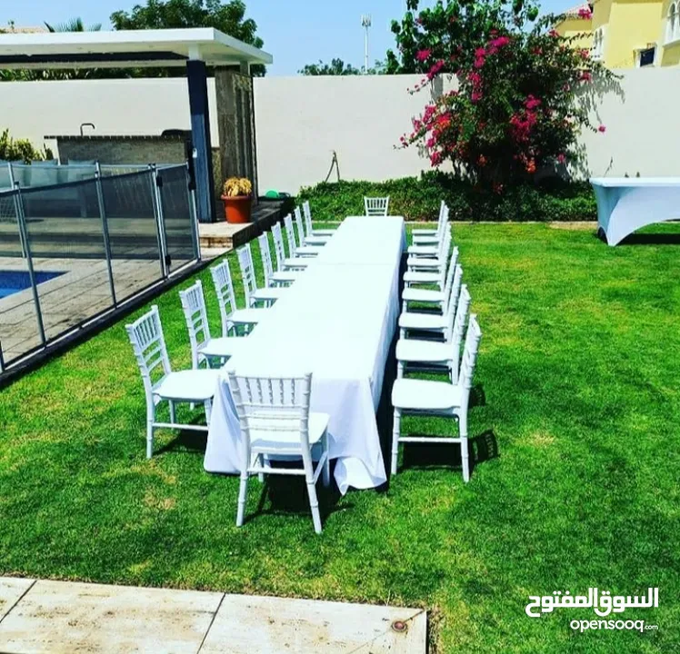 تاجير كراسي و طاولة. خيام. مكيف مال مي. أطفال كراسي و طاولةchair and table for rent t.