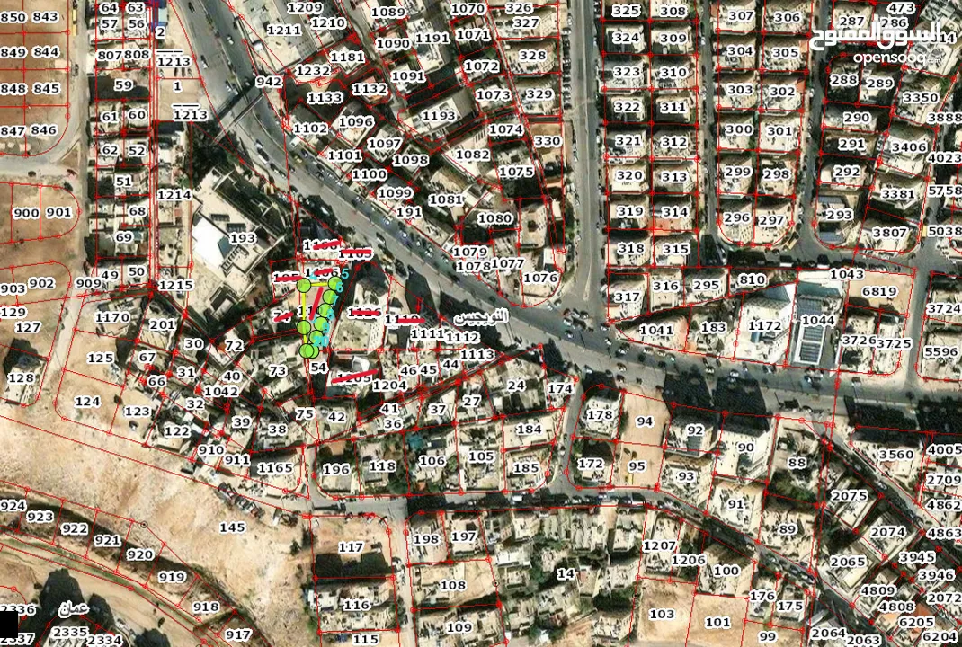 للبيع ارض من اراضي شرق عمان منطقة سكنية على الشارع الهاشمي الشمالي