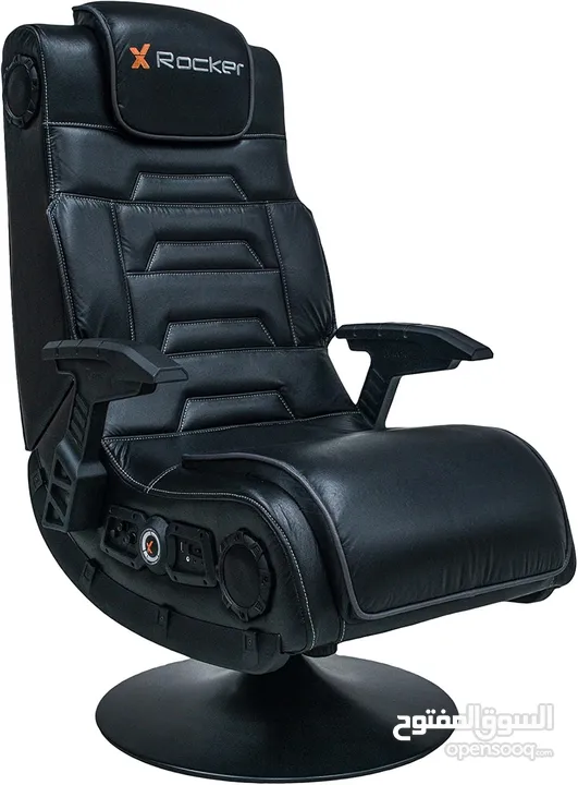 X Rocker Pro 4.1 Pedestal Gaming Chair With 4.1 Wireless Audio System And Subwoofer (Faux Leather, B