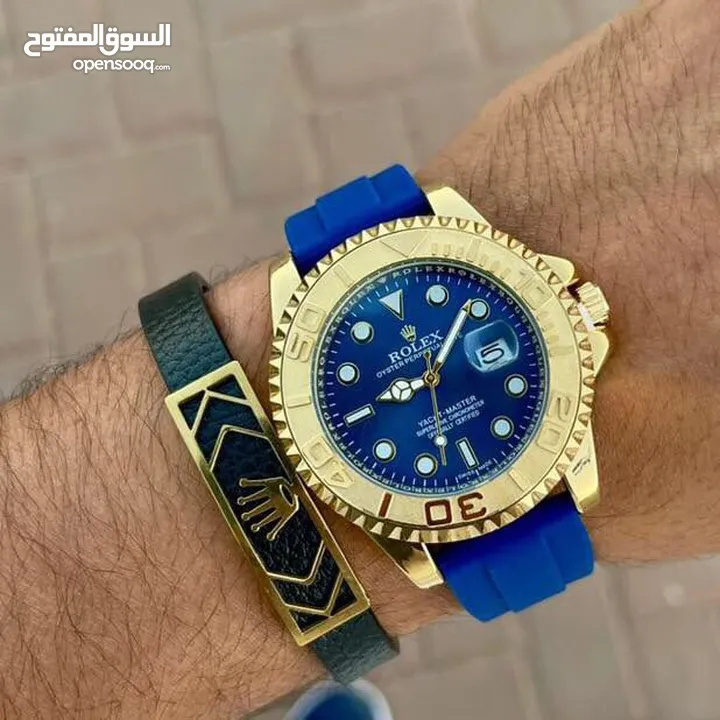 ساعة رولكس نخب اول ماستر كوبي ربر لون ذهبي