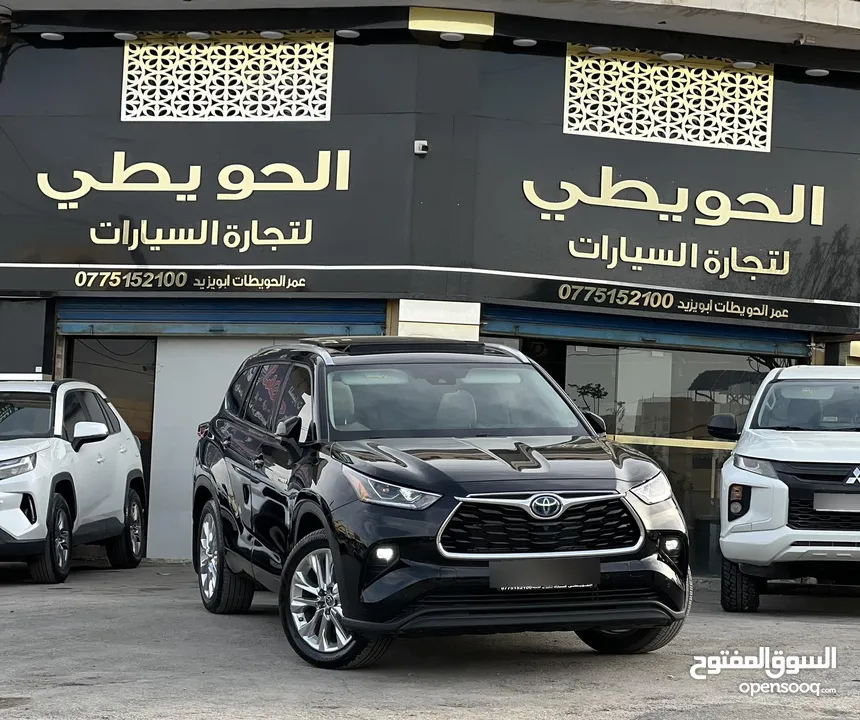 تويوتا هايلاندر 2022 بانوراما بروجكتر 5 كاميرات مميز فحص 4 جيد جمرك جديد (( قابل للبدل ))