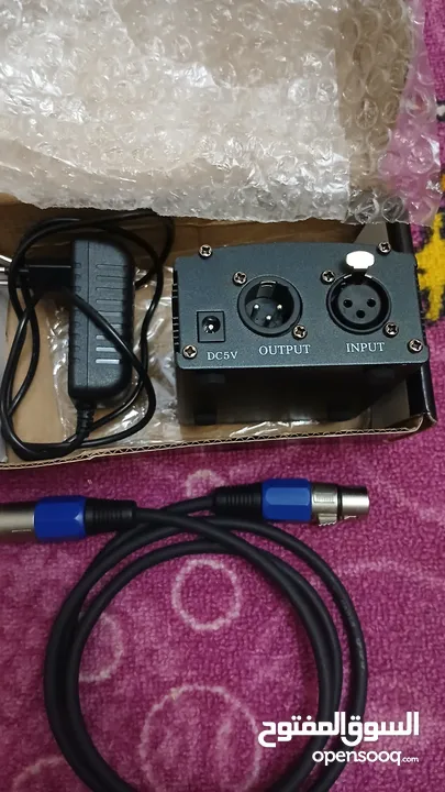 ادوات تسجيل مايك كوندينسر m800 مع كرت صوت v8 بحال  الوكاله استعمال قليل مع فانتوم بور جديد