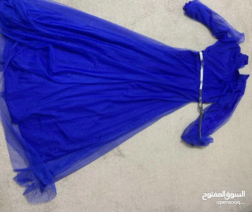 فستان نيلي سايز 42 ب15 شامل التوصيل