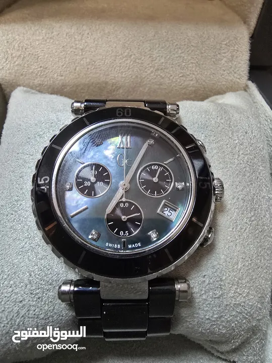 ساعة Gc Diamond Chronograph نسائية، By Guess، سويسرية، Swiss made