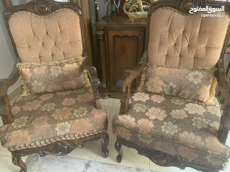 طقم كنب خشب مصري