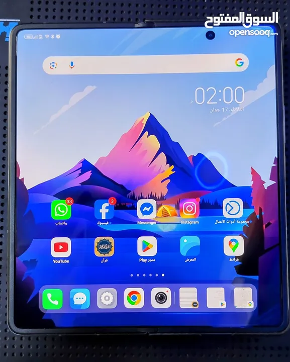 جهاز تكنو فانتوم Tecno Phantom V Fold 5G مستعمل بحال الوكالة ولا خدش بسعر مميز جدا (( حرق ))