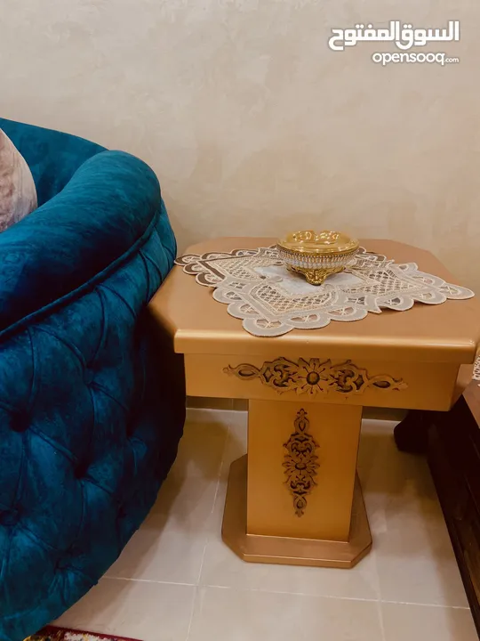 ‏طقم كنب صالة الضيوف جديد بحالة ممتازة