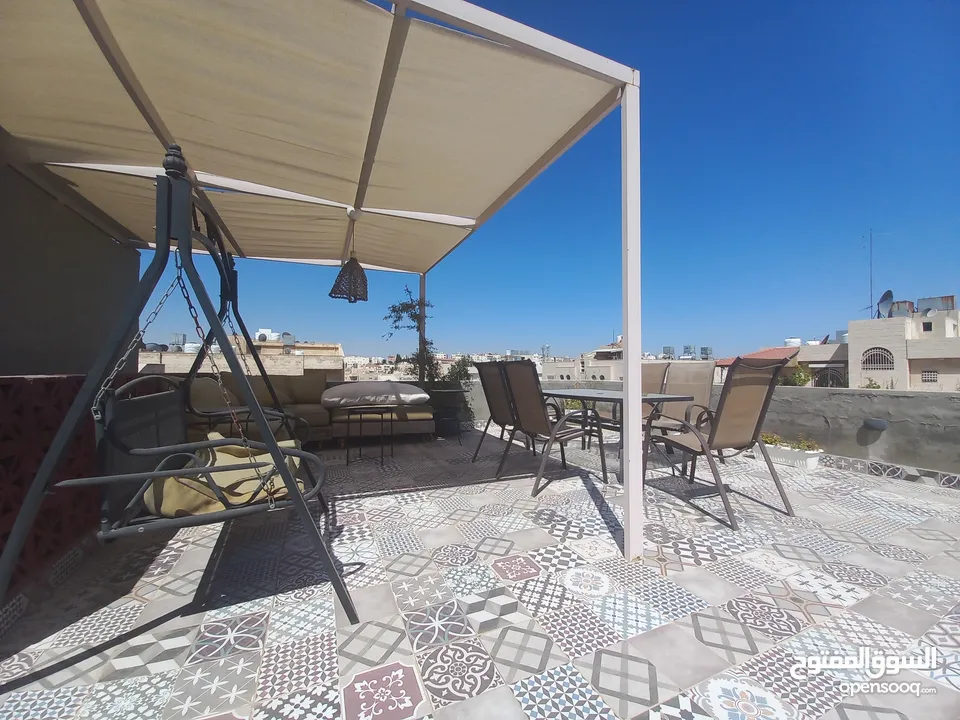 شقة مع روف مفروشة للايجار في الرابية  ( Property 34158 )-174867630