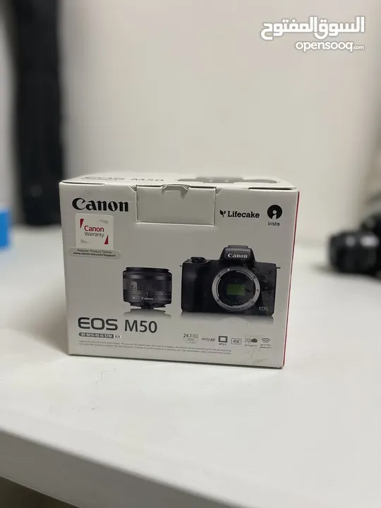 Canon M50 same as new with Boya mics 2 no.s for vlogging….
