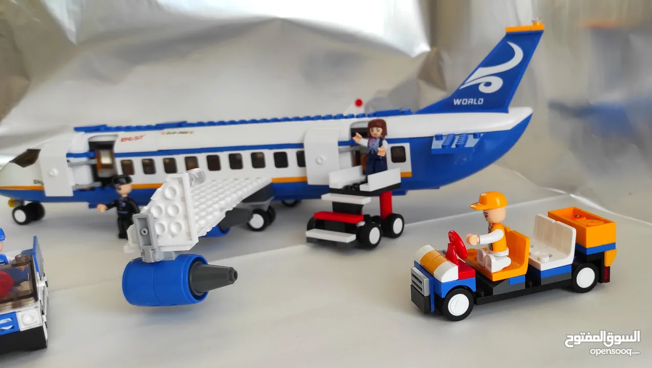 LEGO toy " Plane with workers and cars"