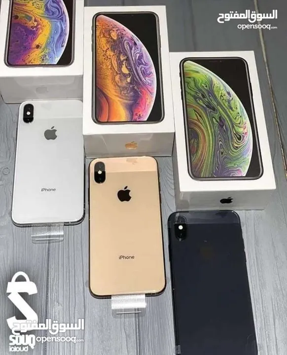 متوفر ايفونات XSMAX اصلي جيجا 64 و  256 متوفر توصيل وهدية كفر ولزقه وشاحن الاصلي