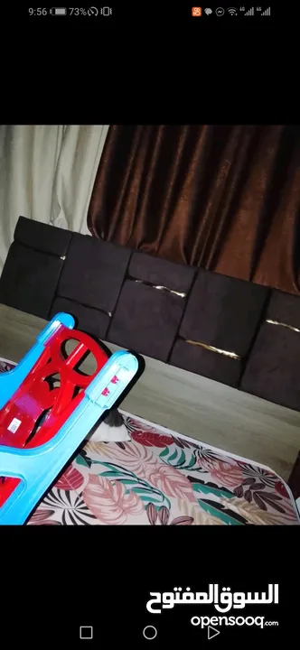 غرفة نوم بحاله الوكاله وطقم كنب بحال الوكاله سبع مقاعد للبيع بسعر مناسب