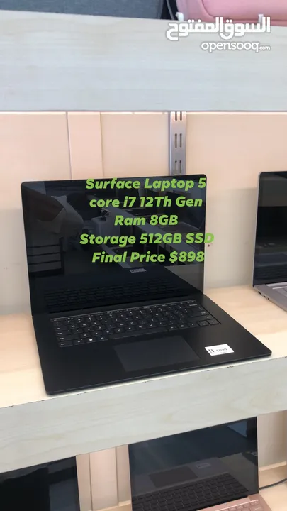 Surface Laptop 3 10th; hen ; i7-1035G7: RAM 8GB ; 256GB ; face ID تتوفر اجهزة سيرفس جميع الانواع ...