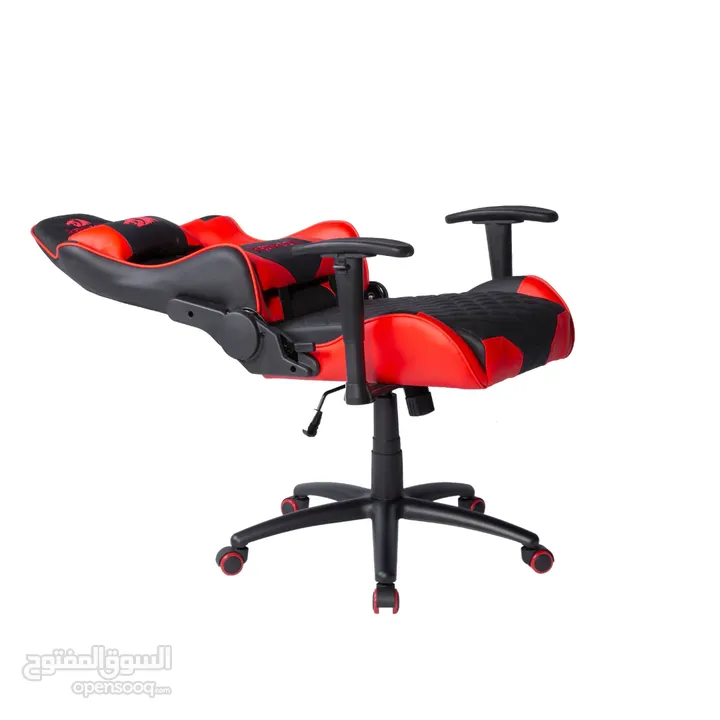 Redragon KING OF WAR C601 GAMING CHAIR-black-red كرسي ريدراجون أصلي مكفول اسود واحمر