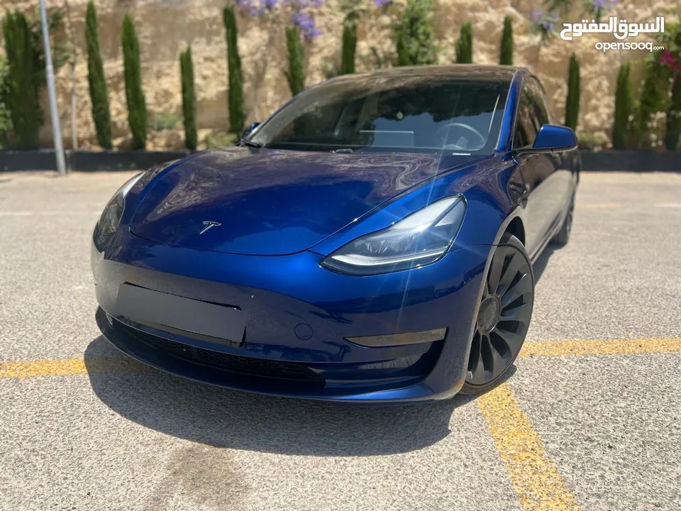 تيسلا موديل 3 لونج رينج بيرفورمنس Tesla Model 3 long range Performance
