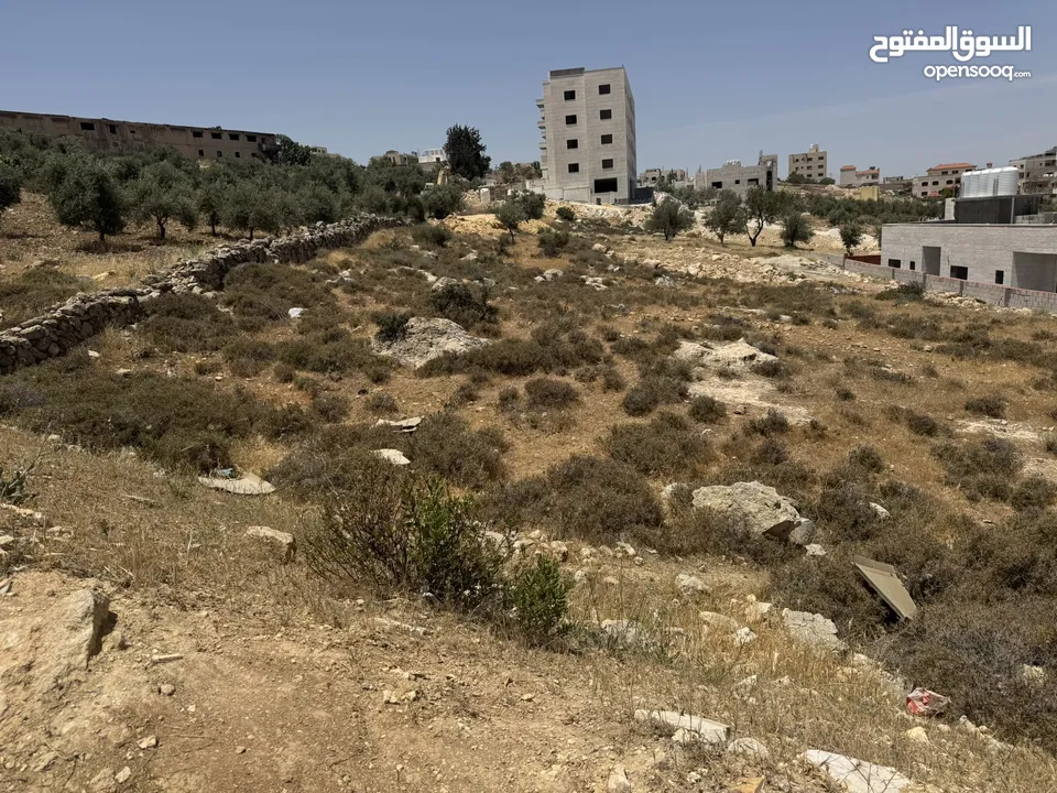 أرض مطلة اطلالة لا يمكن إغلاقها بين صافوط والجبيهة تصلح لبناء فيلا محاطة بفلل على شارعين كل الخدمات