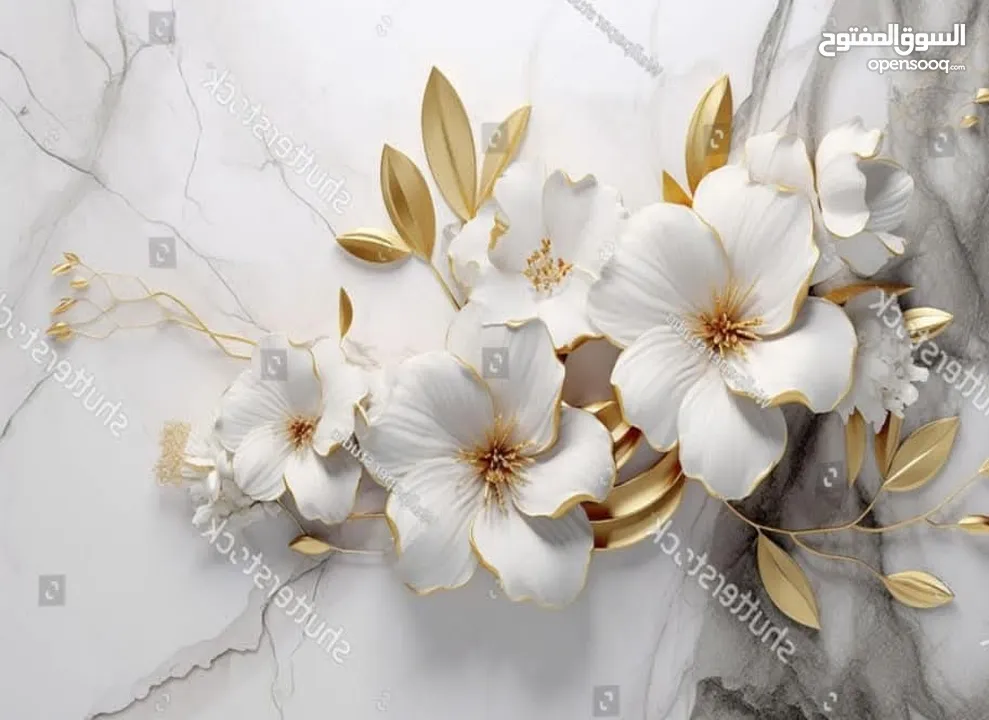 ورق الحائــــــــــــط ال 3D القطعـــــــــه الواحــــــــده بدون فواصل تصميمات مختلفة مع إمكانية ا