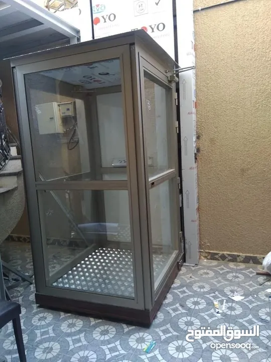 مصعد خارجي كامل مواصفات جيدة جدا مع سيفتي كامل