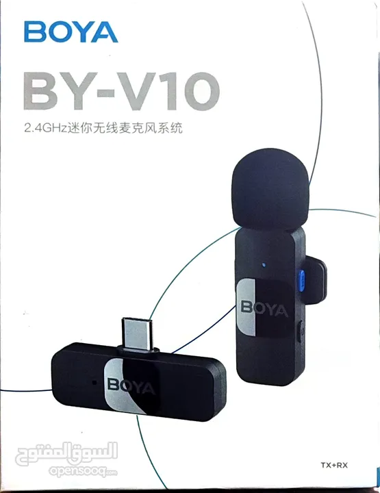ميكروفون لاسلكي BOYA BY-V10.  BY-V1 Type-c iphon
