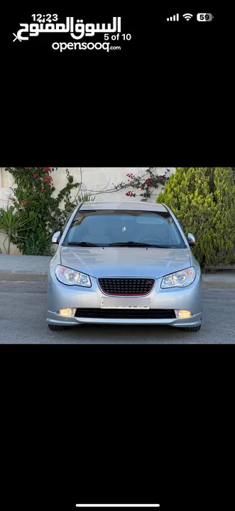 هونداي افانتي hd  2009 لون سلفر متاليك جير عادي بحال ممتازة للبيع