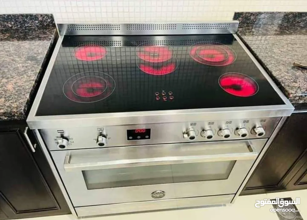 Siemens 5 Burner Electric Cooker 90cm