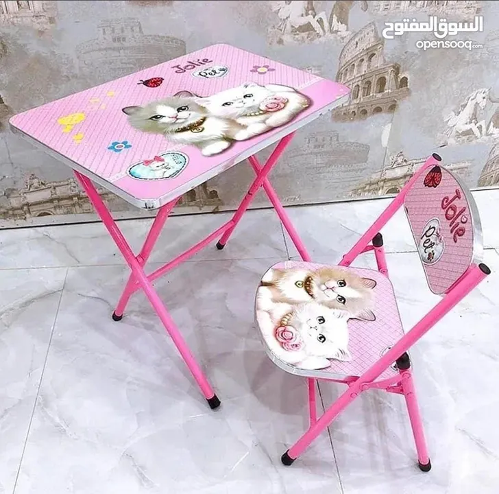 مكاتب اطفال الروضة متوفر بتصاميم رائعة للأولاد والبنات مقاس مناسب لعمر الروضة والابتدائي سهل النقل