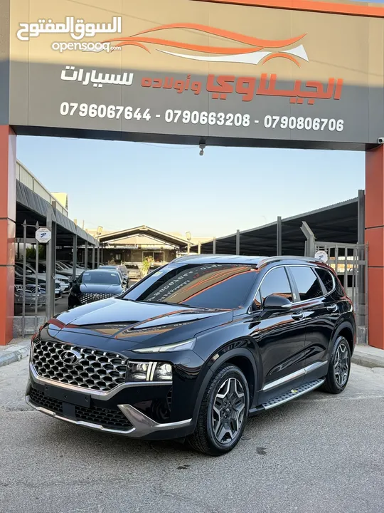 هونداي سنتافيه 2022 هايبرد فل اضافات اعلى صنف بريميوم بلس برستيج vip وارد كوريا لون اسود
