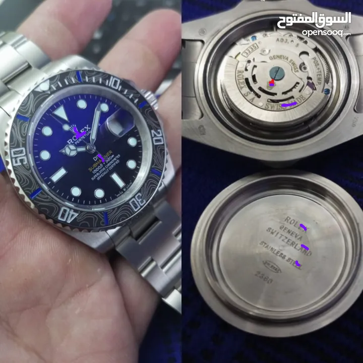 Rolex Submariner DiW Argent Bleu