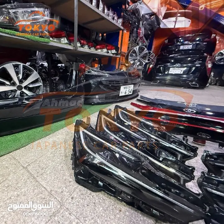 جميع قطع تويوتا بريوس  الشكل الجديد حصري 2023-2025 واود اليابان بحالة ممتازه وجديده مستعمل اصلي