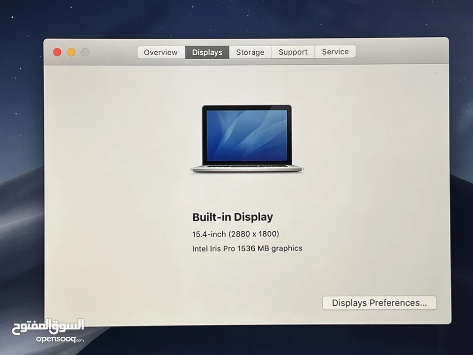 ماك بوك برو MacBook Pro (Retina, 15-inch, Mid 2015)