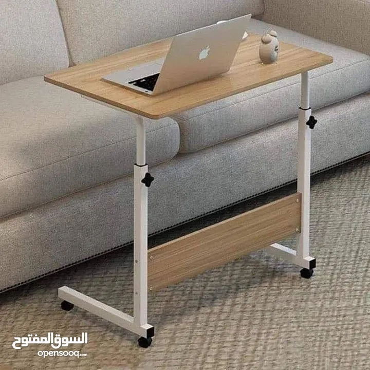مكتب طلابي عملي ومتنقل بترتيب عصري! سطح واسع بيساع لابتوب + كتب + أدوات مدرسية عجلات قوية