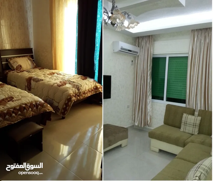 ستوديو فاخر غرفة وصالة مع بلكونة مقابل البوابة الشمالية - الجامعة الاردنية. الجبيهة