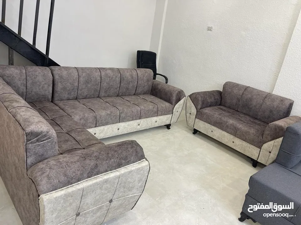 كورنرات 9مقاعد حرف L معاه كمان مجوزه بسعر الجملة من مفروشات ماسة لاتردد بل اتصال والحجز
