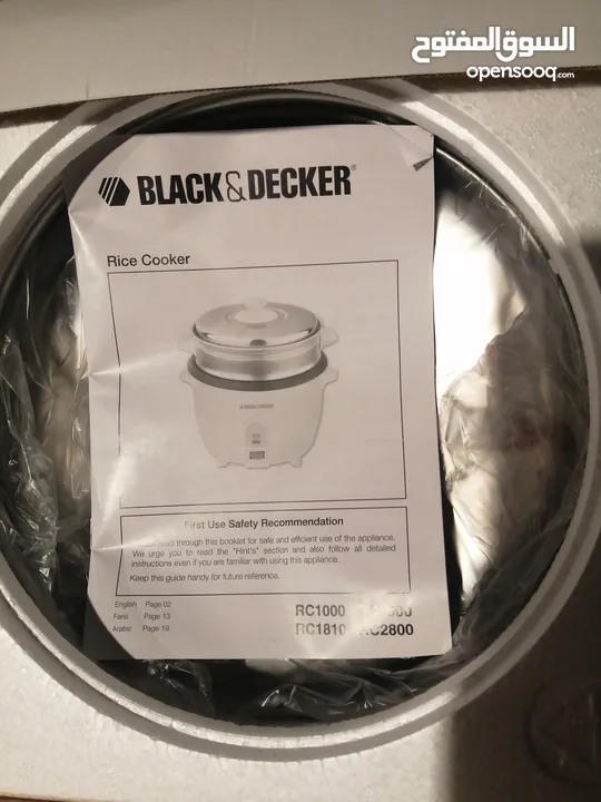 Black&decker rice cooker طنجرة طبخ الأرز على البخار