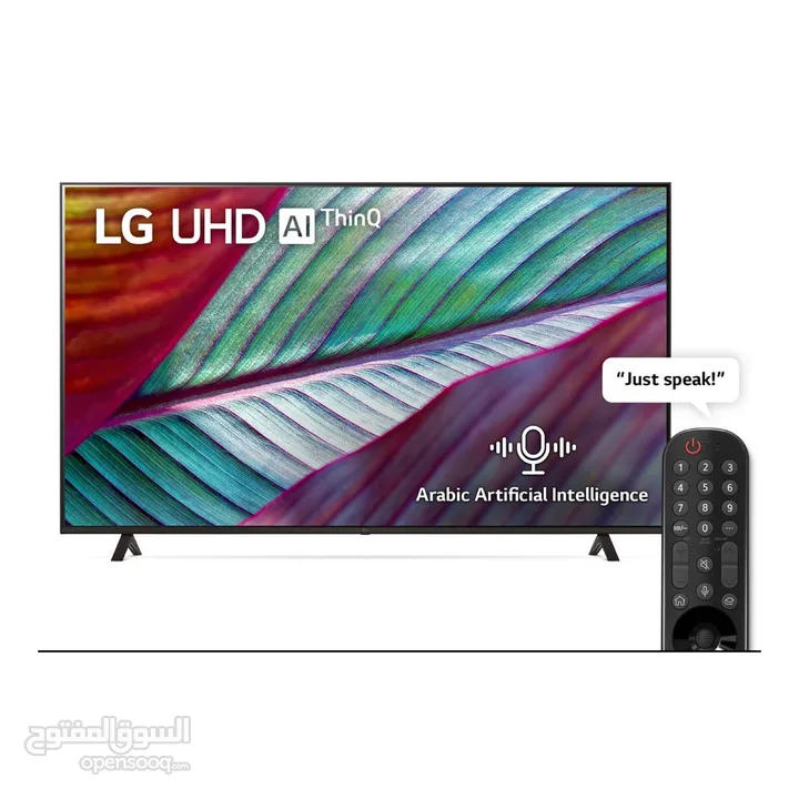 شاشة ال جي 50 انش باوامر صوتيه شاشات 4K بسعر 249 دينار التوصيل والتركيب مجانا