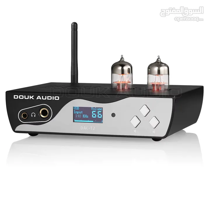 للبيع: Douk Audio DAC-T2 – محول رقمي تماثلي أنبوبي (DAC + Tube Preamp) مع ريموت