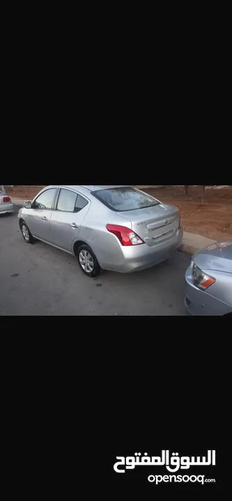 نيسان صني موديل 2012 لون سلفر فحص كامل جمرك لم تعمل سياحي بحاله ممتازه