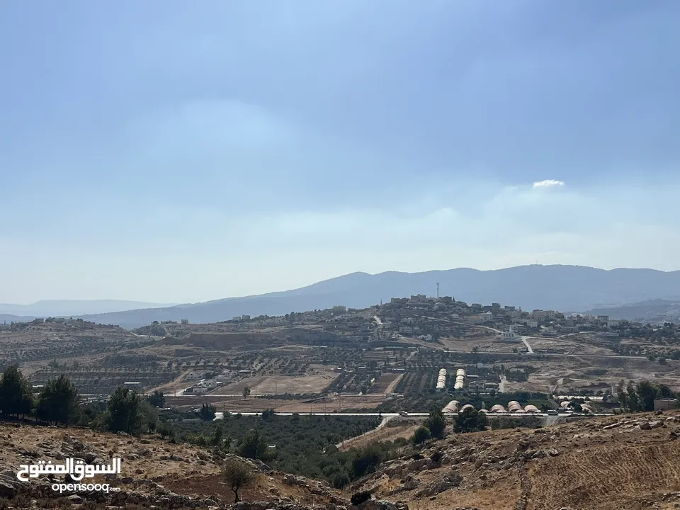 ارض للبيع في جرش مقابل ترخيص جرش بالعالي 3590متر مطله اطلاله مميزه جدا