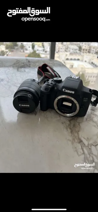 Canon 750 D with lens 18-55